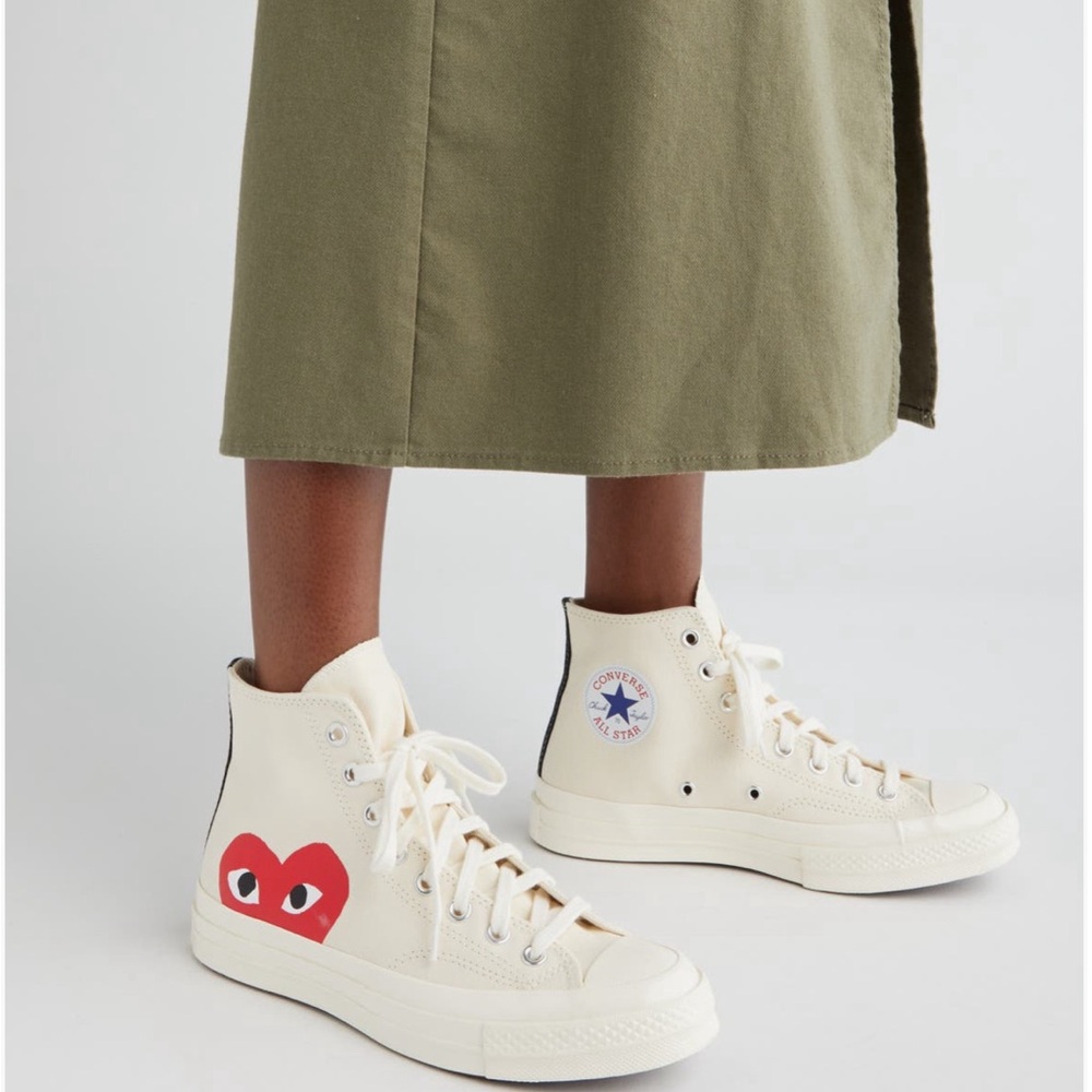 Comme de Garçons PLAY X Converse high top sneakers